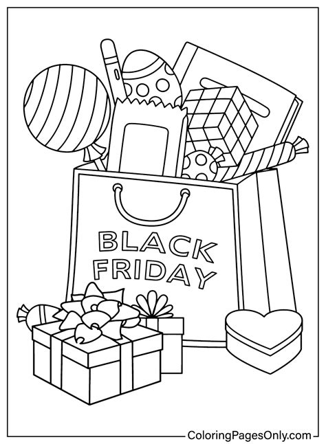 black friday coloring page